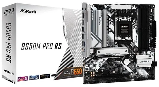 ASRock B650M PRO RS Moderkort - AMD B650 - AMD AM5-socket - DDR5 RAM - Micro-ATX