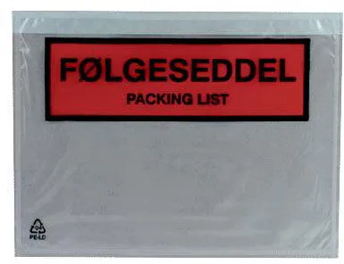 Docustick Standard följesedelsficka med tryck C6 165 mm x 122 mm
