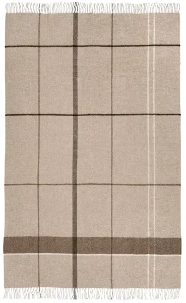 KRISTINA DAM STUDIO Gradient Throw pläd - brun alpaca och ull (240x140)