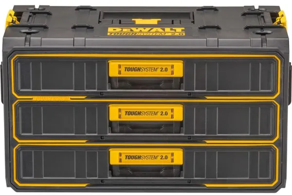 DeWaltÂ® ToughSystemÂ® 2.0 verktygslåda med tre lådor
